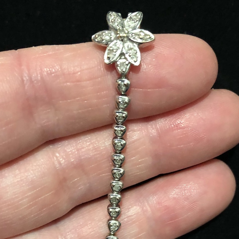Antique diamond tennis bracelet